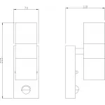 Уличный настенный светильник Deko-Light Zilly 731007 от ImperiumLoft