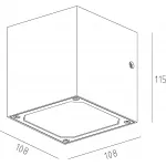 Уличный настенный светильник Deko-Light Cubodo 731020