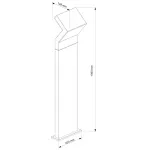 Уличный столб Deko-Light Taygeta 1000 733038 от ImperiumLoft