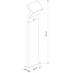 Уличный столб Deko-Light Taygeta 1000 733039 от ImperiumLoft
