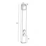 Уличный столб Deko-Light Facado 733065 от ImperiumLoft