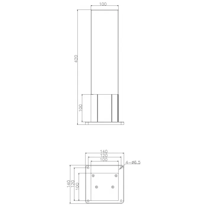 Уличный столб Deko-Light Socket Tower 733066 от ImperiumLoft