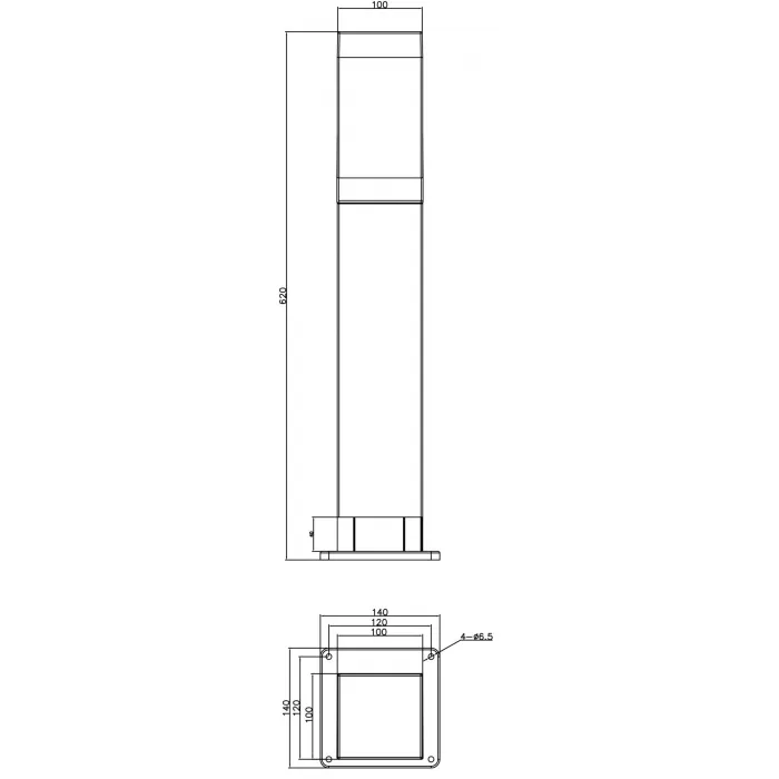 Уличный столб Deko-Light Socket Tower 733067 от ImperiumLoft