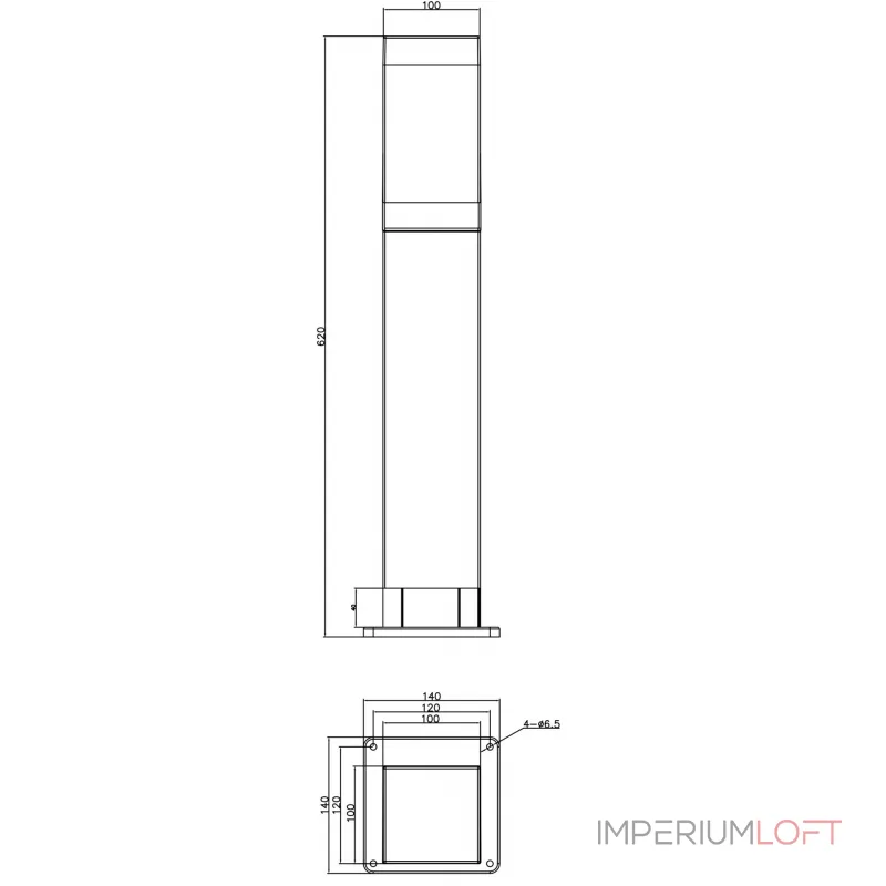 Уличный столб Deko-Light Socket Tower 733067 от ImperiumLoft Уличный столб Deko-Light Socket Tower 733067 от ImperiumLoft