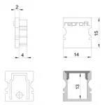 Торцевая заглушка P-AU-02-08 набор из 2 шт. Deko-Light 978040 от ImperiumLoft