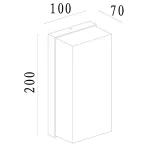 Уличный настенный светильник Deko-Light Grumium eckig 731126