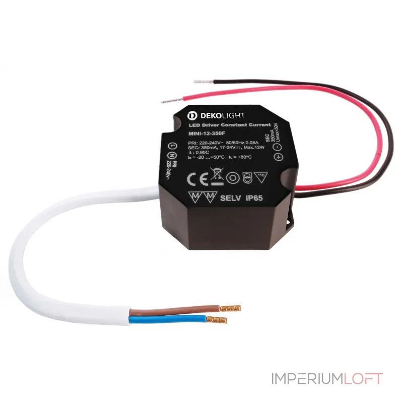 Блок питания светодиодов OCTO, DIM, CC, RSM-12-350T/12W Deko-Light 862235 Блок питания светодиодов OCTO, DIM, CC, RSM-12-350T/12W Deko-Light 862235
