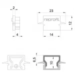 Торцевая заглушка H-ET-01-08 набор из 2 шт. Deko-Light 979120