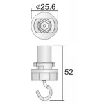Крюк для 3-х фазной системы Deko-Light D Line 710062