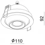 Встраиваемый светильник Deko-Light Bellatrix 565340 от ImperiumLoft