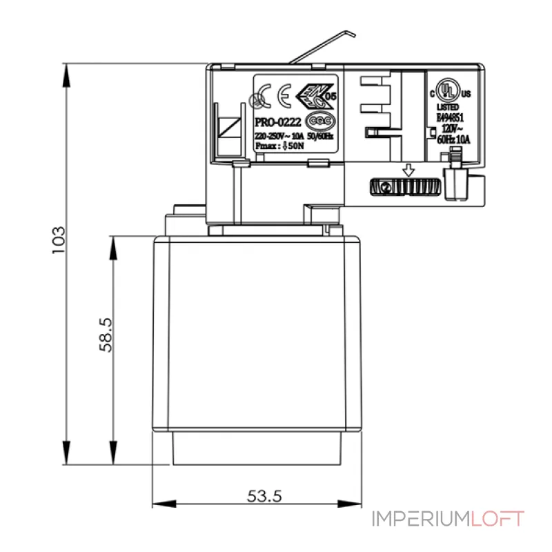 Трековая система 3-х фазная Deko-Light D Line 710026 Трековая система 3-х фазная Deko-Light D Line 710026