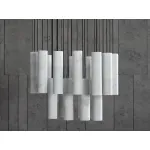 ПОДВЕСКИ СИЛОСА-BIANCO CARRARA D80 18 lamps