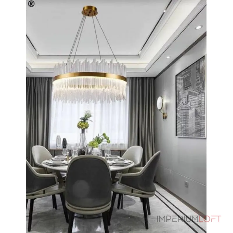 Подвесная люстра Delight Collection KR1209 KR1209P-12 brass