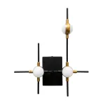 Настенный светильник Delight Collection Molecular MB18001067-3A black/gold