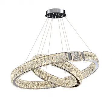 Подвесная люстра Delight Collection D8010 D8010P/2R/D800+600 silver