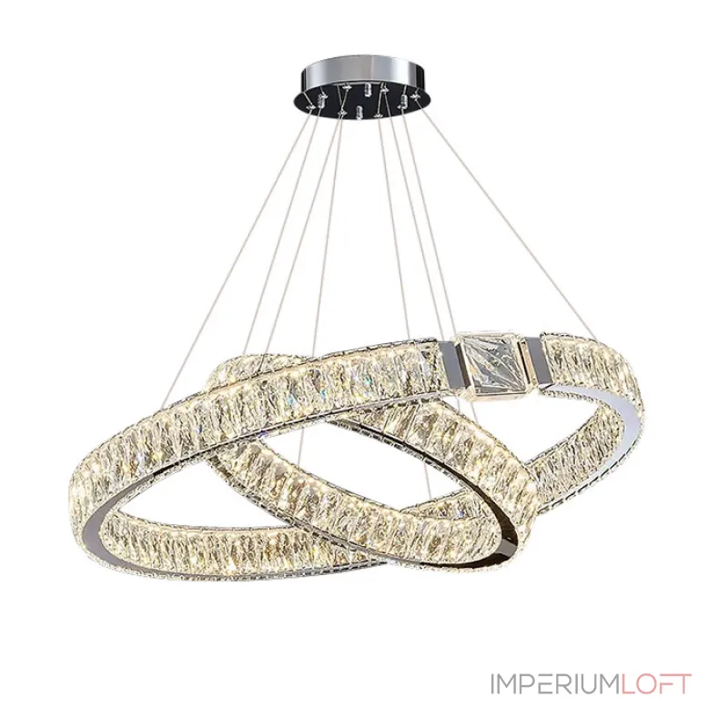 Подвесная люстра Delight Collection D8010 D8010P/2R/D800+600 silver
