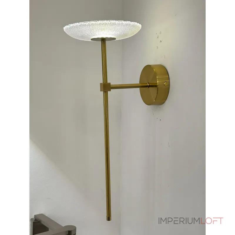 Настенный светильник Delight Collection OB2415-1G gold/clear