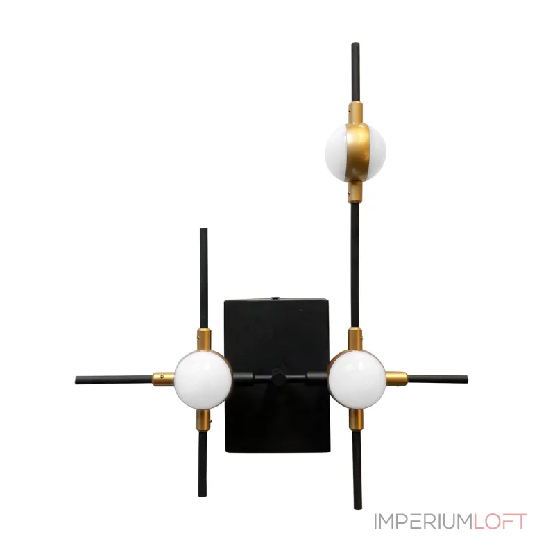 Настенный светильник Delight Collection Molecular MB18001067-3A black/gold