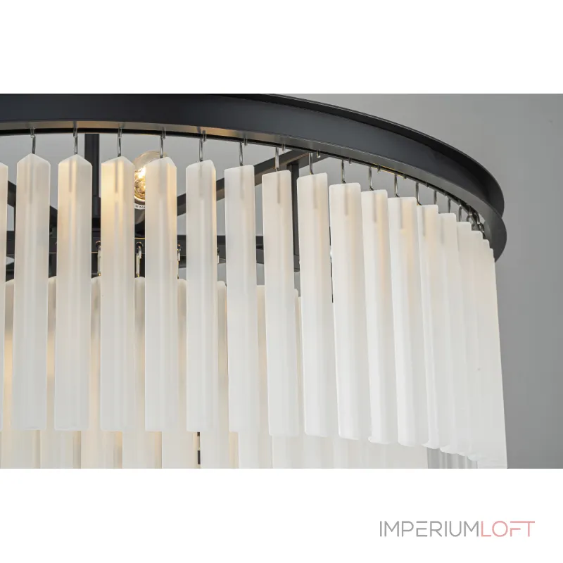Подвесная люстра Delight Collection 1920s Odeon KR0387P-10A black/frost Подвесная люстра Delight Collection 1920s Odeon KR0387P-10A black/frost