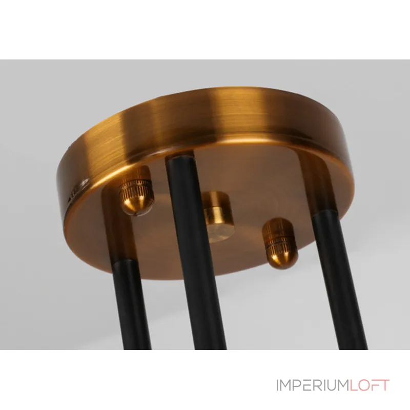 Люстра на штанге Delight Collection Bistro Globe 9389P/6 black/gold