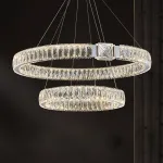 Подвесная люстра Delight Collection D8010 D8010P/2R/D800+600 silver