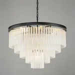 Подвесная люстра Delight Collection 1920s Odeon KR0387P-10A black/frost