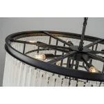 Подвесная люстра Delight Collection 1920s Odeon KR0387P-10A black/frost