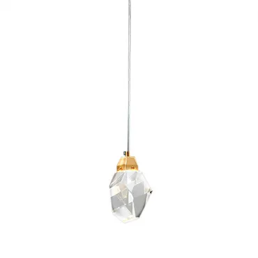 Подвесной светильник Delight Collection Crystal rock II 9701P/1 brass Подвесной светильник Delight Collection Crystal rock II 9701P/1 brass