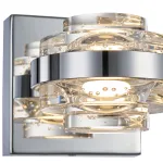 Настенный светильник Delight Collection Indiana MB22030002-1A chrome/clear