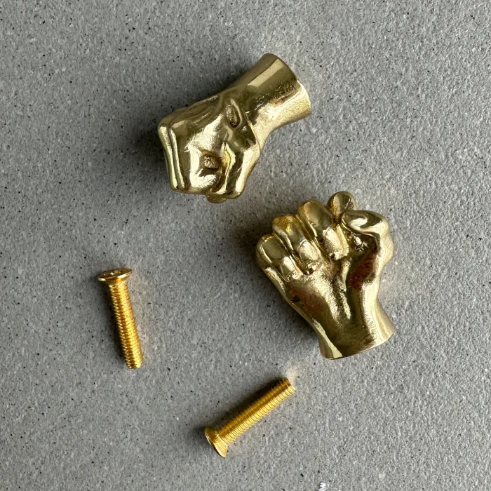 Ручка-кнопка Delight Collection MOS001 MOS004 brass от ImperiumLoft