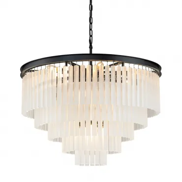 Подвесная люстра Delight Collection 1920s Odeon KR0387P-10A black/frost