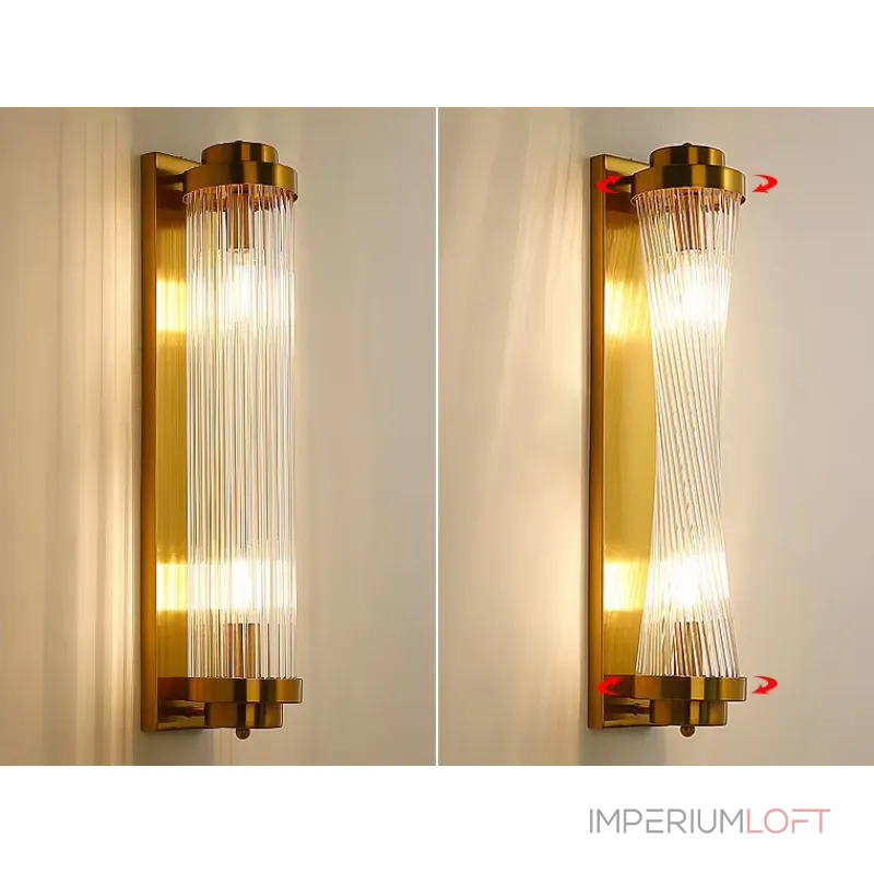 Светильник настенный Delight Collection Wall lamp 88008W/S brass