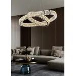 Подвесная люстра Delight Collection D8010 D8010P/2R/D800+600 silver