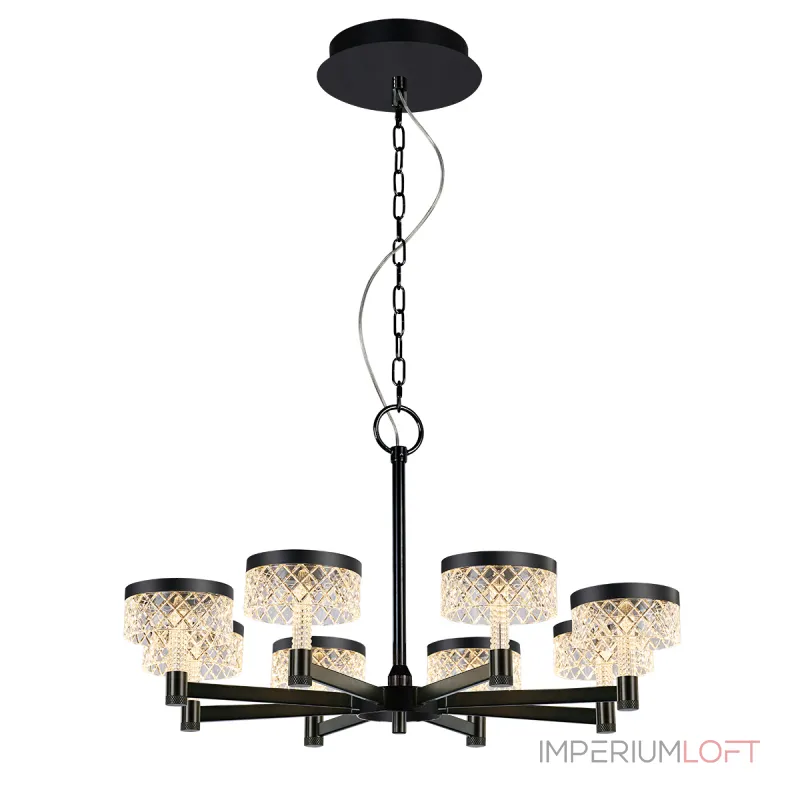 Подвесная люстра Delight Collection Diamond cut MD21020075-8A matt black Подвесная люстра Delight Collection Diamond cut MD21020075-8A matt black