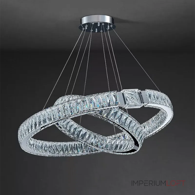 Подвесная люстра Delight Collection D8010 D8010P/2R/D800+600 silver