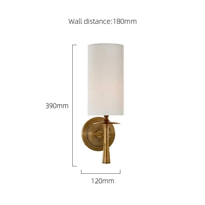 Настенный светильник Delight Collection Wall lamp MT8865-1W brass от ImperiumLoft