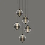 Подвесной светильник Delight Collection MD24022079 MD24022079-5A black/smoky