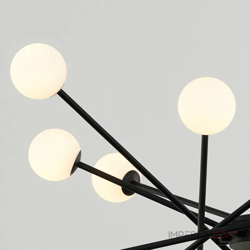 Люстра на штанге Delight Collection MD19001025 MD19001025-16A black