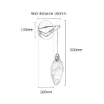 Светильник настенный Delight Collection Colvin MT9176-1W titanium gold от ImperiumLoft