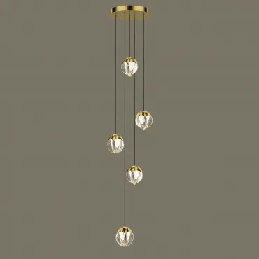 Подвесной светильник Delight Collection MD24001033 MD24001033-5A gold/clear