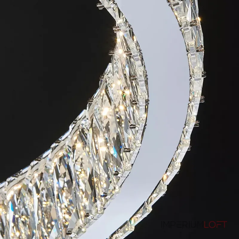 Подвесная люстра Delight Collection D8010 D8010P/2R/D800+600 silver