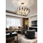 Подвесная люстра Delight Collection D8011P D8011P/R-1000 gold/smoky