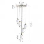 Подвесной светильник Delight Collection Celestial MT8848-5H brass