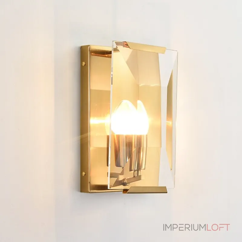 Настенный светильник Delight Collection Harlow Crystal A003-165 A1 ti-gold