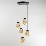 Подвесной светильник Delight Collection MD25090022-5A matt black/champagne
