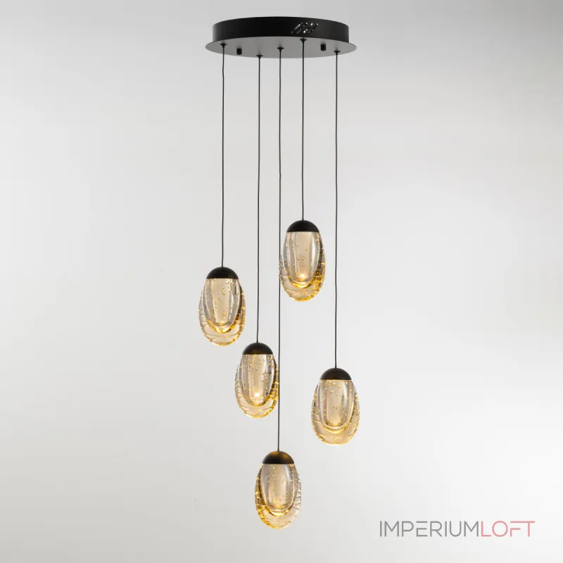 Подвесной светильник Delight Collection MD25090022-5A matt black/champagne Подвесной светильник Delight Collection MD25090022-5A matt black/champagne