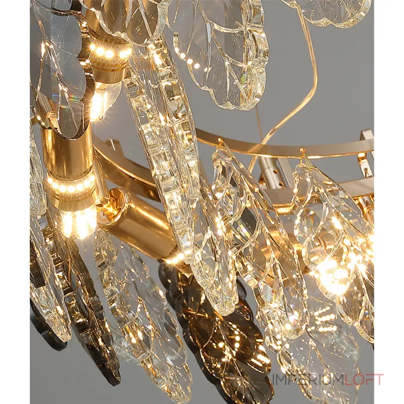 Подвесная люстра Delight Collection D8011P D8011P/R-1000 gold/smoky Подвесная люстра Delight Collection D8011P D8011P/R-1000 gold/smoky