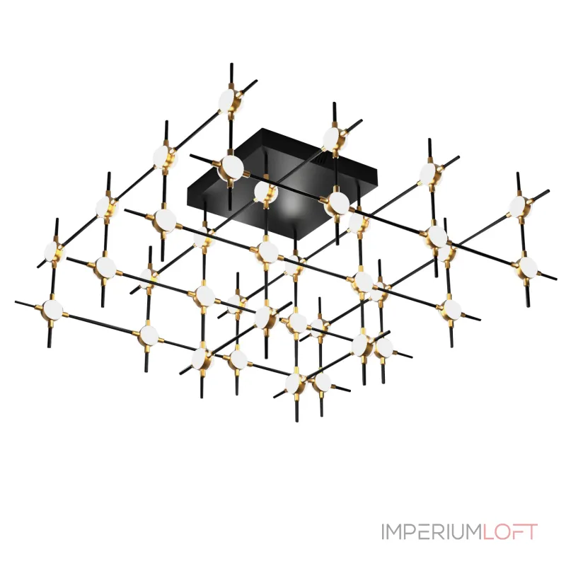 Потолочный светильник Delight Collection Molecular MX18001067-36A black/gold Потолочный светильник Delight Collection Molecular MX18001067-36A black/gold