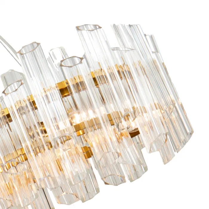 Люстра Delight Collection Vittoria KG0769P-12L clear/ brass от ImperiumLoft