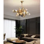 Подвесная люстра Delight Collection Britannica 8898P/AL gold/smoky